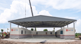 Tổ Hợp Container Văn Phòng 40ft Kết Hợp Mái Thép Tiền Chế: Xu Hướng Quy Hoạch Site Office Hiện Đại